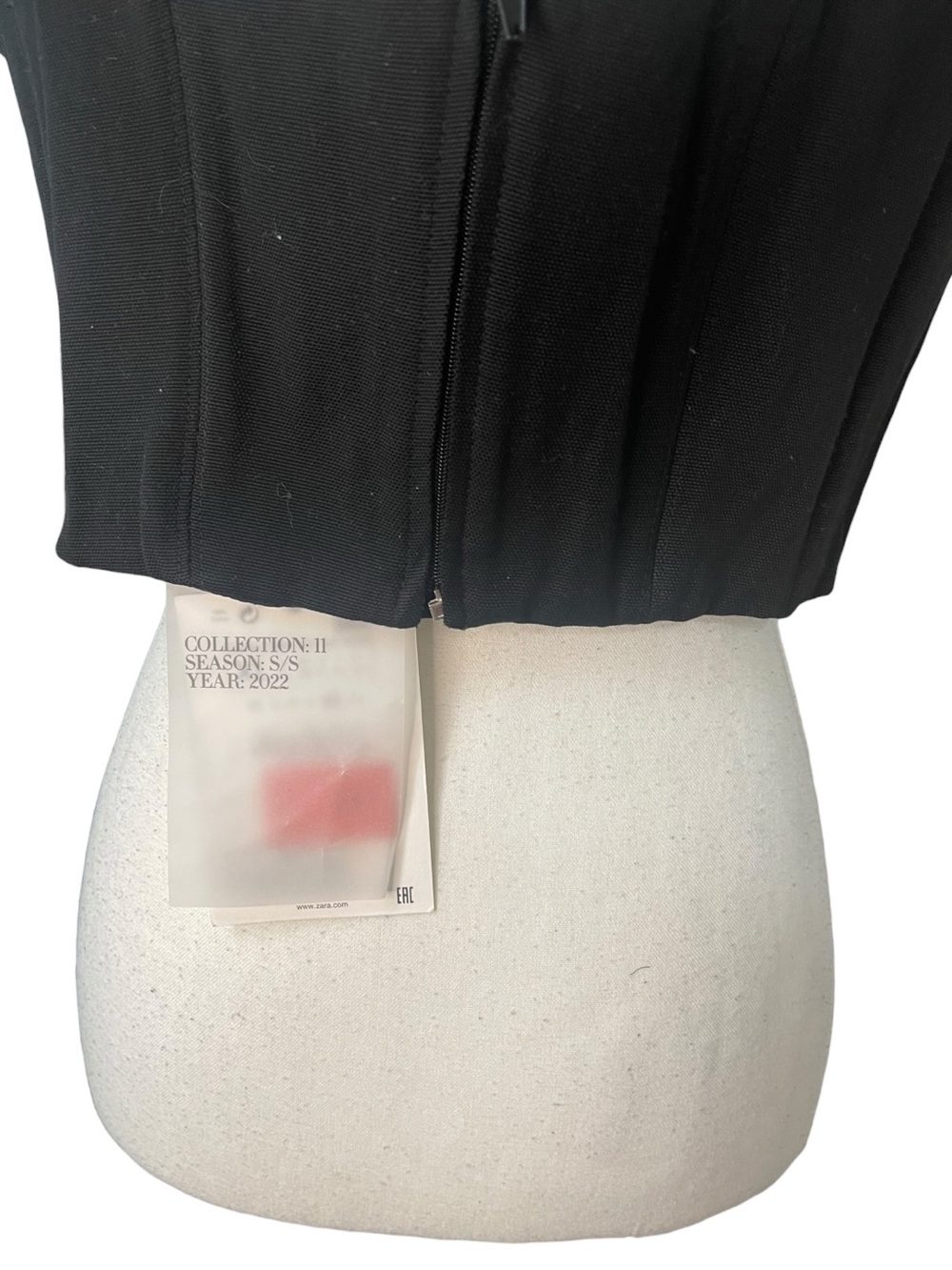 Zara Collection Jacquard Corset Bodysuit Top Black - Picture 9 of 16